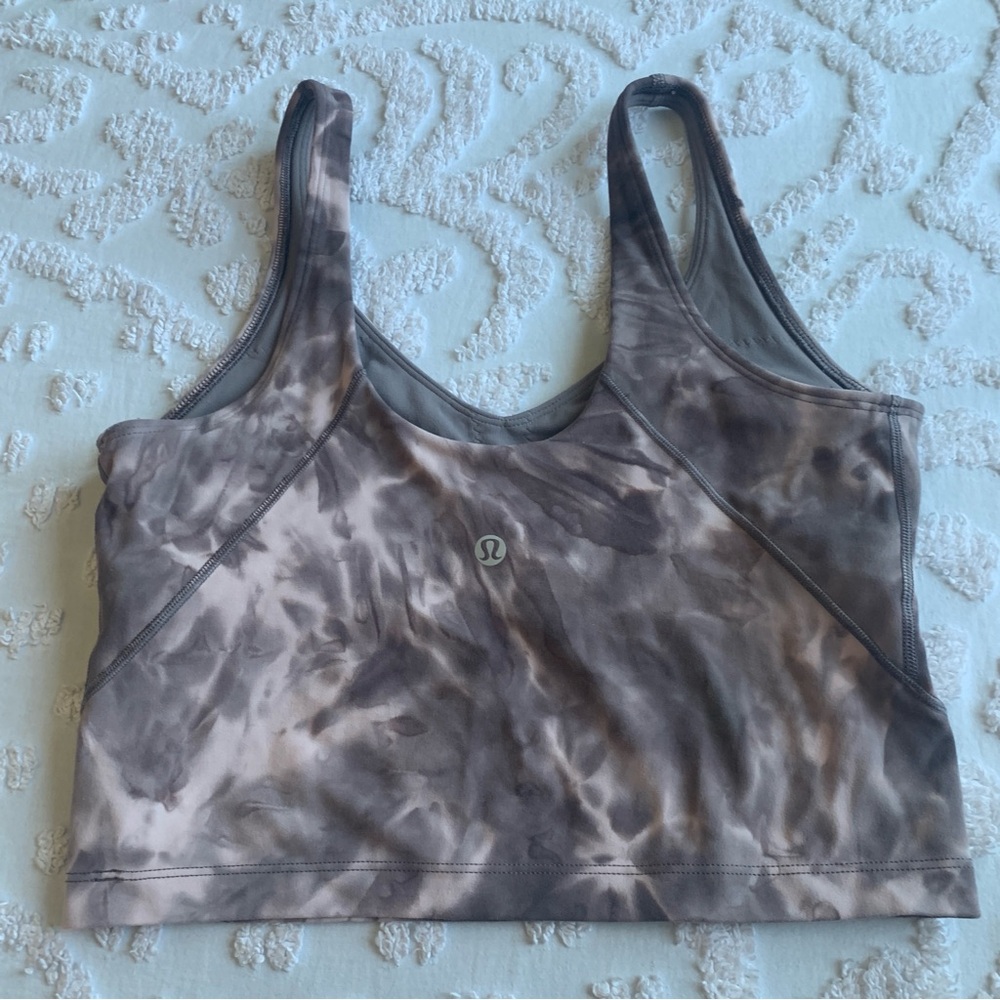 Women’s 6 LULULEMON Align Cropped Tank Diamond Dye Mink Bery Lunar Rock Shadow - Picture 3 of 6